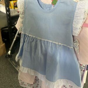 Baby Blue Ruffled Dress